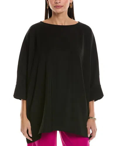 St John St. John Draped Blouse In Black