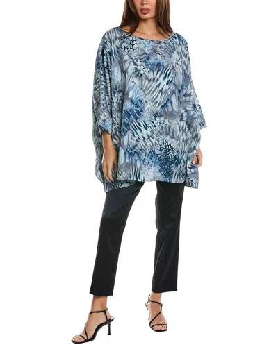 St John St. John Draped Blouse In Navy