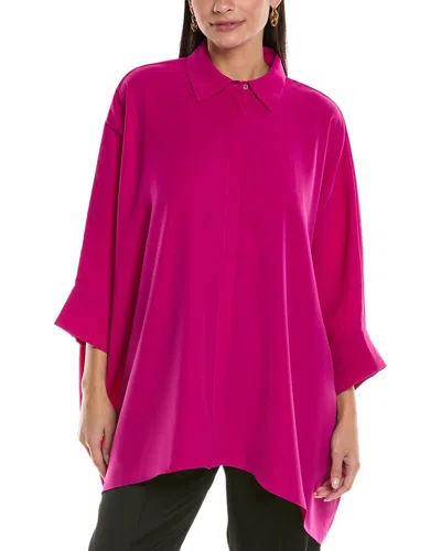 St John St. John Draped Blouse In Pink