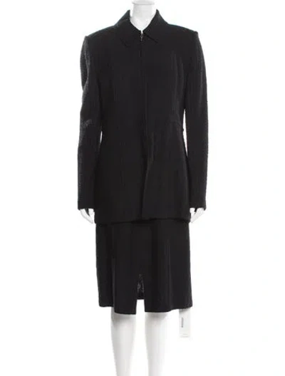 Pre-owned St John Dress Set In Black