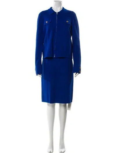 Pre-owned St John Dress Set In Blue