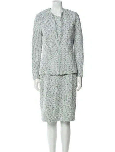 Pre-owned St John Dress Set In Blue