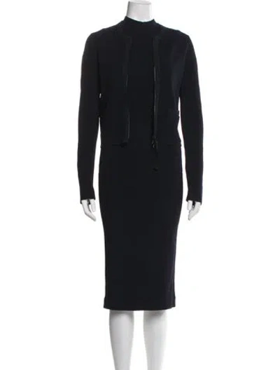 Pre-owned St John Dress Set In Blue