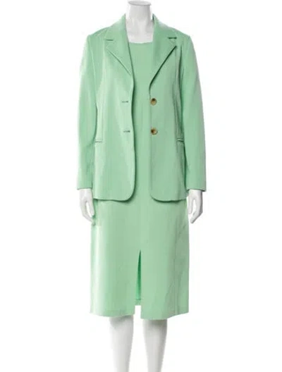 Pre-owned St John Dress Set In Green