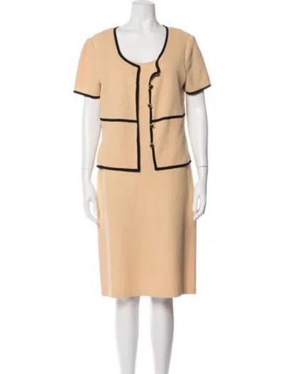 Pre-owned St John Dress Set In Neutral