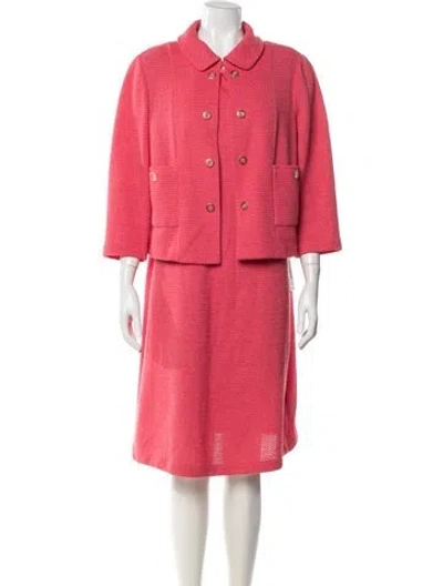 Pre-owned St John Dress Set In Pink
