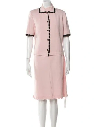 Pre-owned St John Dress Set In Pink