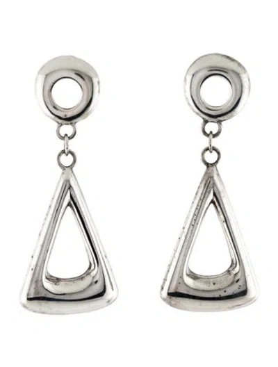Pre-owned St John Drop Clip-on Earrings In Multi