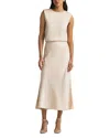 St John St. John Collection Crystal Embellished Sleeveless Top In Putty
