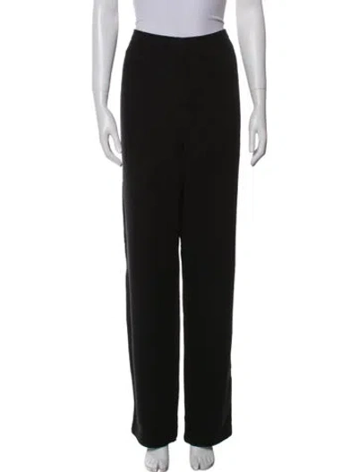 Pre-owned St John Embroidered Accent Sweatpants In Black