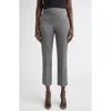 St John St. John Emma Mélange Stretch Twill Crop Pants In Gray