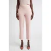 St John St. John Emma Mélange Stretch Twill Crop Pants In Pink