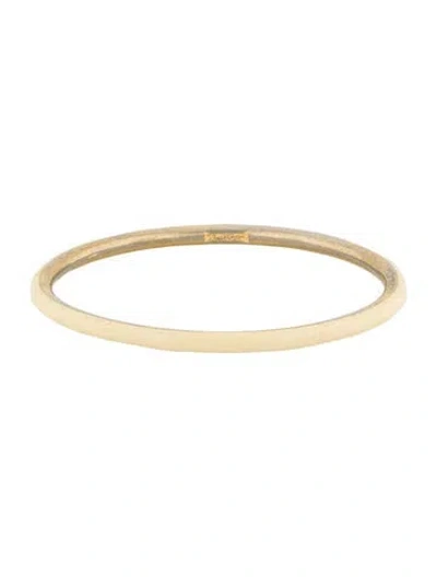 Pre-owned St John Enamel Bangle Bracelet, 8" In White