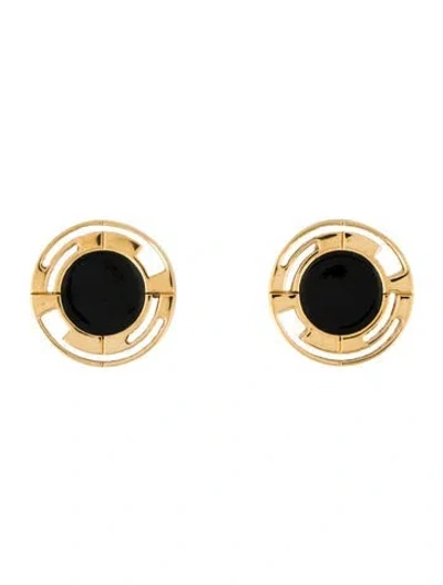 Pre-owned St John Enamel Clip On Earrings In Multi