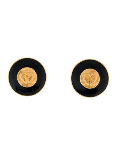 Pre-owned St John Enamel Clip-on Earring In Multi