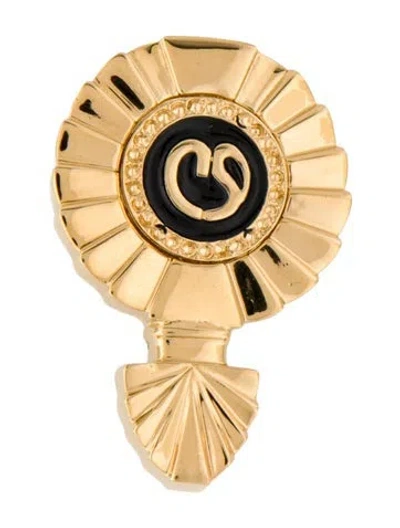 Pre-owned St John Enamel Pin Brooch In Multi