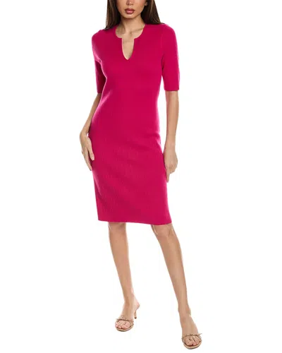 St John St. John Engineered Sheath Dress In Pink