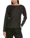 St John St. John Engineered Sweater In Black