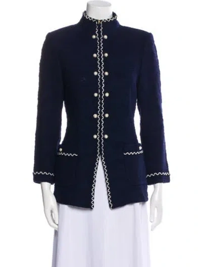 Pre-owned St John Evening Jacket In Blue