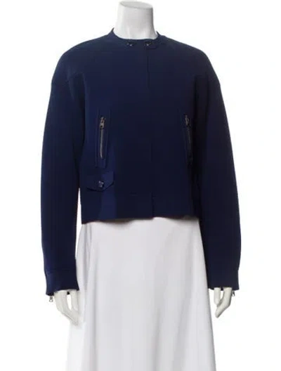 Pre-owned St John Evening Jacket In Blue