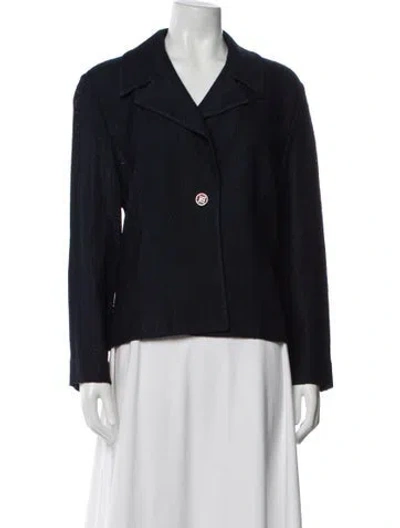 Pre-owned St John Evening Jacket In Blue