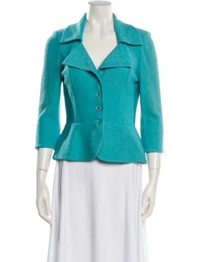 Pre-owned St John Evening Jacket In Blue