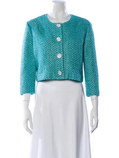 Pre-owned St John Evening Jacket In Blue