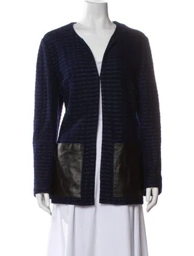 Pre-owned St John Evening Jacket In Blue