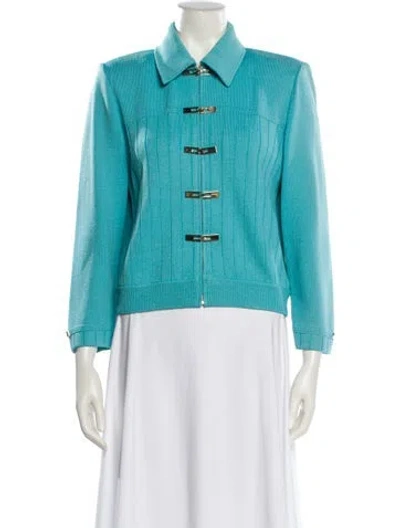 Pre-owned St John Evening Jacket In Blue