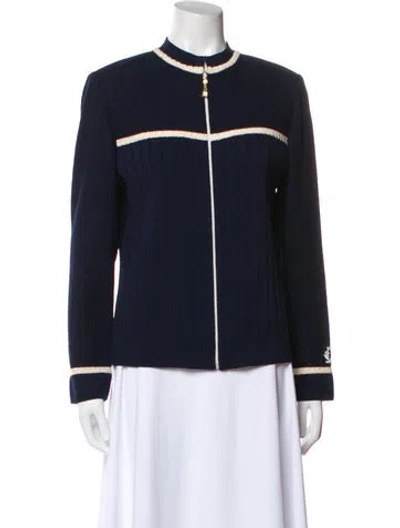 Pre-owned St John Evening Jacket In Blue