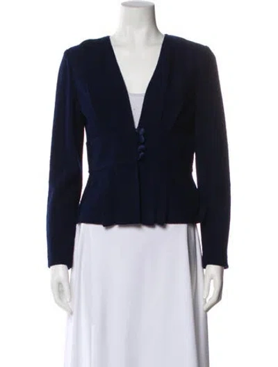 Pre-owned St John Evening Jacket In Blue