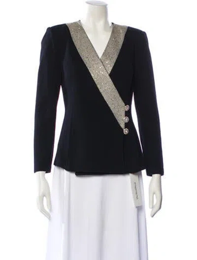 Pre-owned St John Evening Jacket In Blue