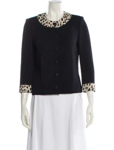 Pre-owned St John Evening Jacket In Blue