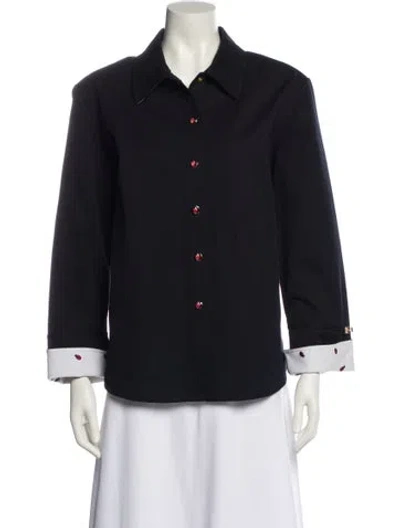 Pre-owned St John Evening Jacket In Blue