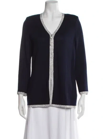 Pre-owned St John Evening Jacket In Blue