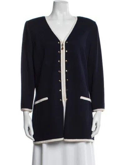 Pre-owned St John Evening Jacket In Blue