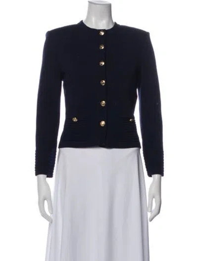 Pre-owned St John Evening Jacket In Blue