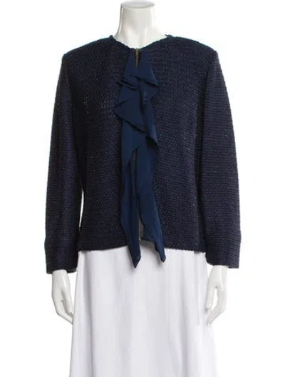 Pre-owned St John Evening Jacket In Blue