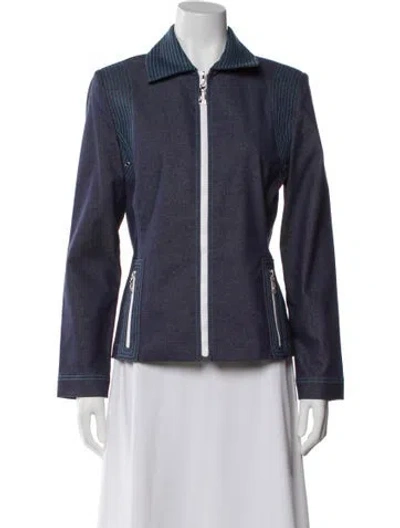Pre-owned St John Evening Jacket In Blue