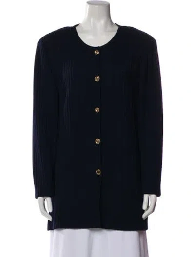 Pre-owned St John Evening Jacket In Blue