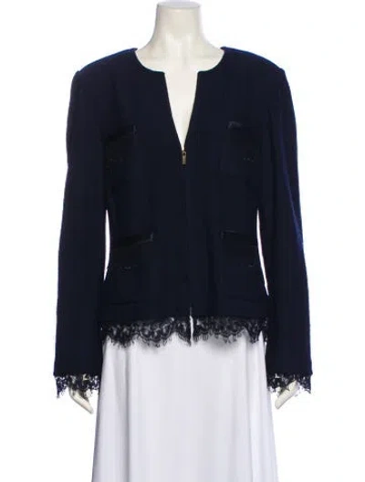 Pre-owned St John Evening Jacket In Blue