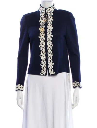 Pre-owned St John Evening Jacket In Blue