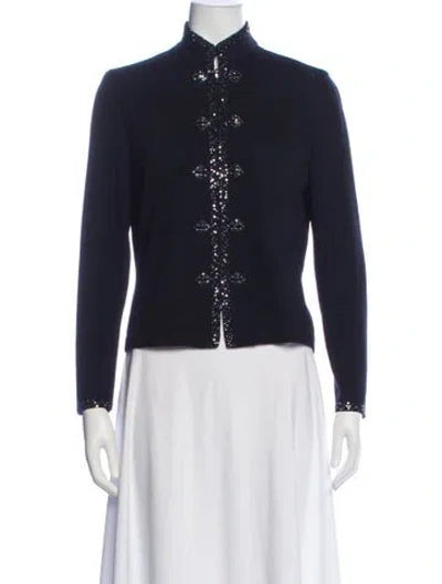 Pre-owned St John Evening Jacket In Blue