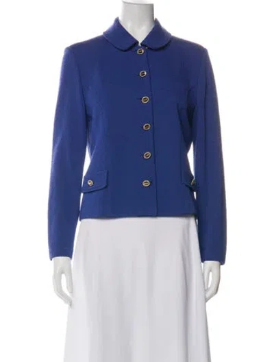 Pre-owned St John Evening Jacket In Blue