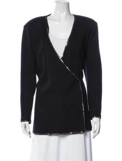 Pre-owned St John Evening Jacket In Blue
