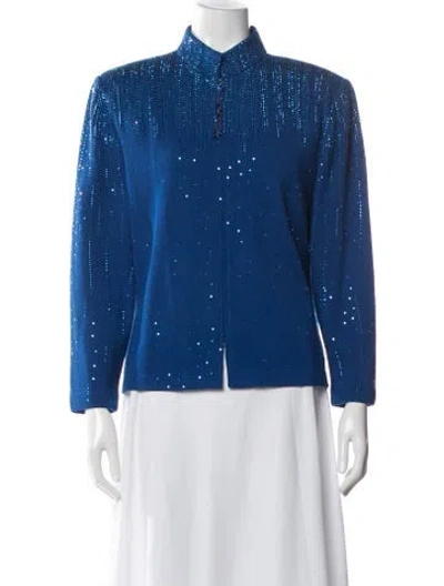 Pre-owned St John Evening Jacket In Blue