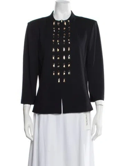Pre-owned St John Evening Jacket In Blue