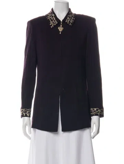 Pre-owned St John Evening Jacket In Blue