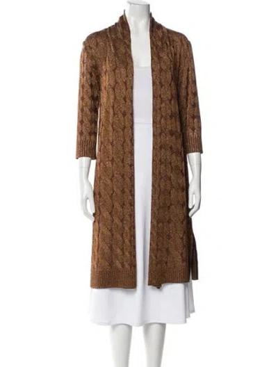 Pre-owned St John Evening Jacket In Brown