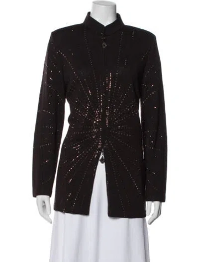 Pre-owned St John Evening Jacket In Brown